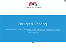 Tablet Screenshot of designcreativemedia.com